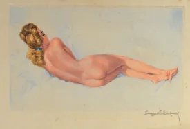 1950s Nude Lithograph