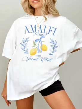 Amalfi Coast Social Club Tee - White