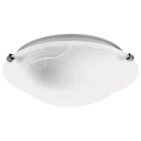 Astro Chrome Clips 1lt 30cm Ceiling Light