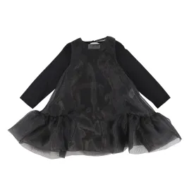 BE FOR ALL BLACK ORGANZA JUMPER [Final Sale]