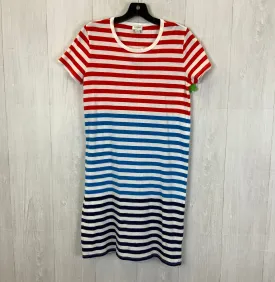 Blue & Red & White Dress Casual Short J. Crew, Size Xs