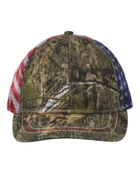 Camo with American Flag Mesh Back Cap