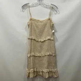 Cream Dress Casual Short Le Lis, Size M