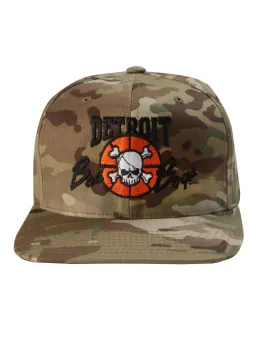 Detroit Bad Boys Flat Bill Camouflage Cap - Tan