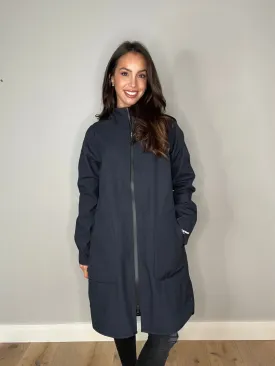 Ilse Jacobsen Rain 128 Soft Shell Raincoat in Navy