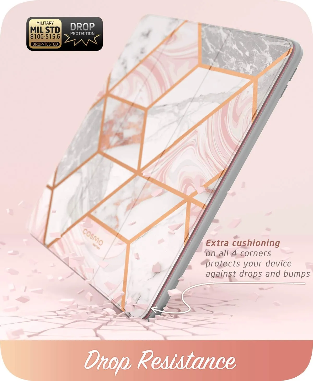 iPad Air 3 10.5 inch (2019) Cosmo Case-Marble Pink