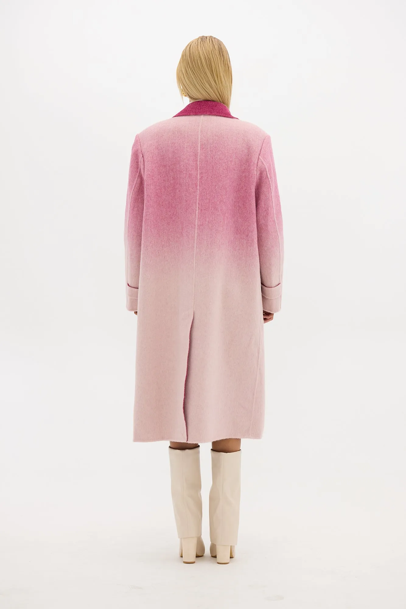 Isla Coat  - Gradient Pink