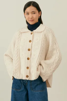 Louise Misha Cream Khellane Cardigan