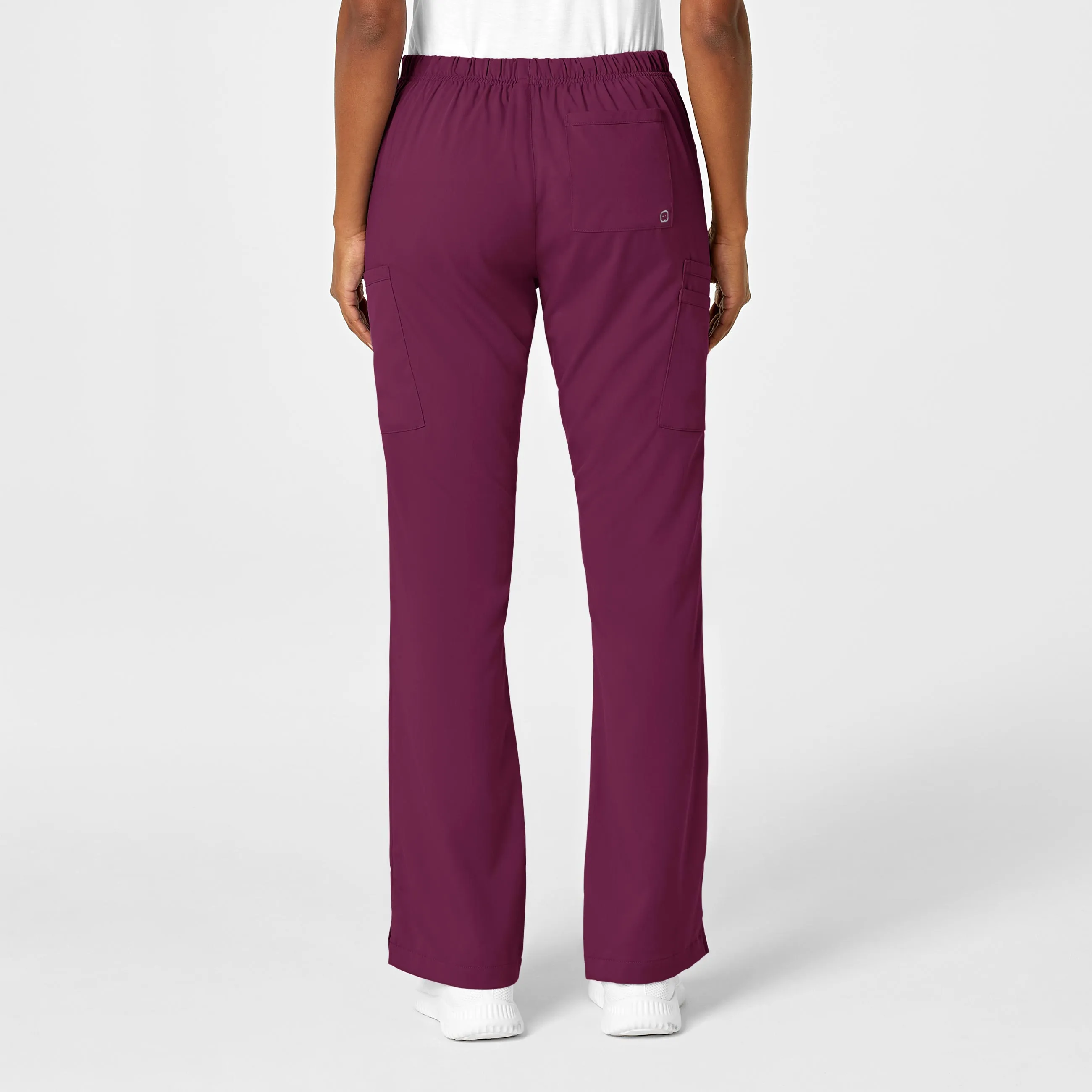 PRO Women's Moderate Flare Leg Scrub Pant - Wine